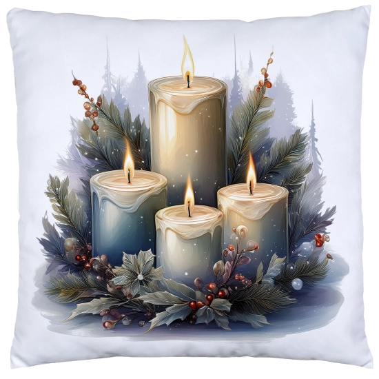 POSZEWKA DEKORACYJNA 40x40 JASIEK OZDOBNA ZIMOWA ŚWIĄTECZNA JELEŃ RENIFER