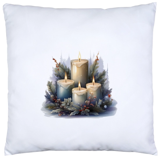 POSZEWKA DEKORACYJNA ŚWIĄTECZNA VELVET 40x40 WELUROWA ZIMOWA JELEŃ RENIFER