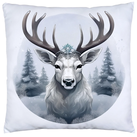 POSZEWKA DEKORACYJNA 40x40 JASIEK OZDOBNA ZIMOWA ŚWIĄTECZNA JELEŃ RENIFER