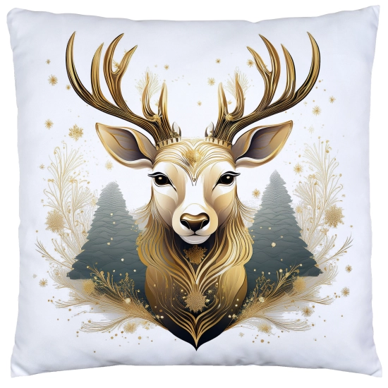 POSZEWKA DEKORACYJNA 40x40 JASIEK OZDOBNA ZIMOWA ŚWIĄTECZNA JELEŃ RENIFER