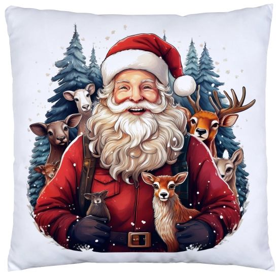 POSZEWKA DEKORACYJNA 40x40 JASIEK OZDOBNA ZIMOWA ŚWIĄTECZNA JELEŃ RENIFER