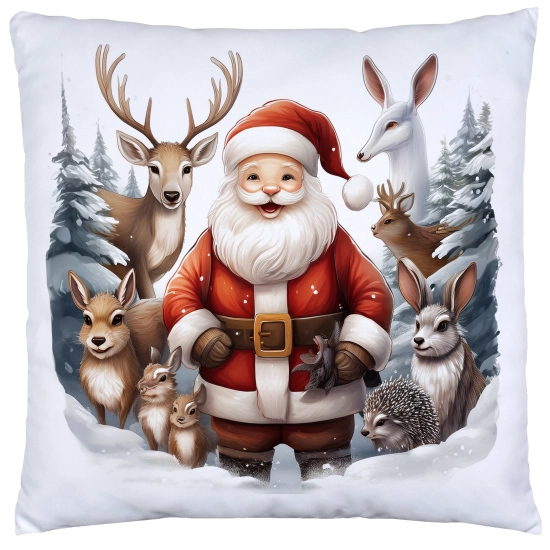 POSZEWKA DEKORACYJNA 40x40 JASIEK OZDOBNA ZIMOWA ŚWIĄTECZNA JELEŃ RENIFER