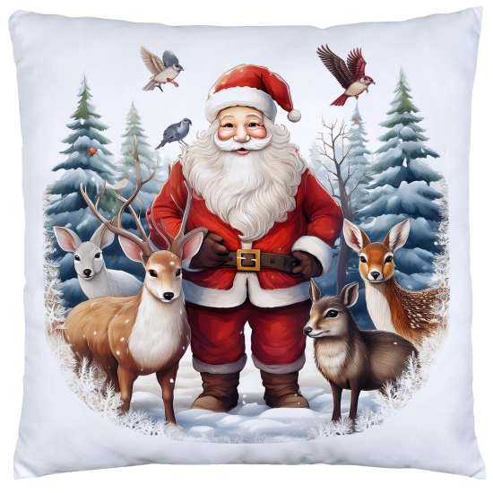 PODUSZKA DEKORACYJNA 40X40 ŚWIĄTECZNA PREZENT ZIMOWA OZDOBNA ŚWIĘTA RENIFER