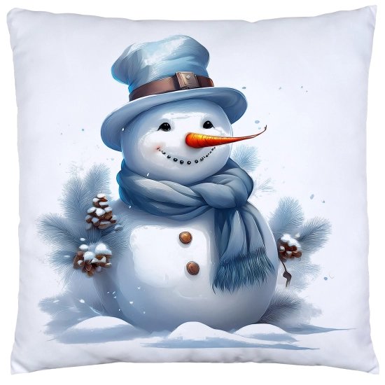 POSZEWKA DEKORACYJNA ŚWIĄTECZNA VELVET 40x40 WELUROWA ZIMOWA JELEŃ RENIFER