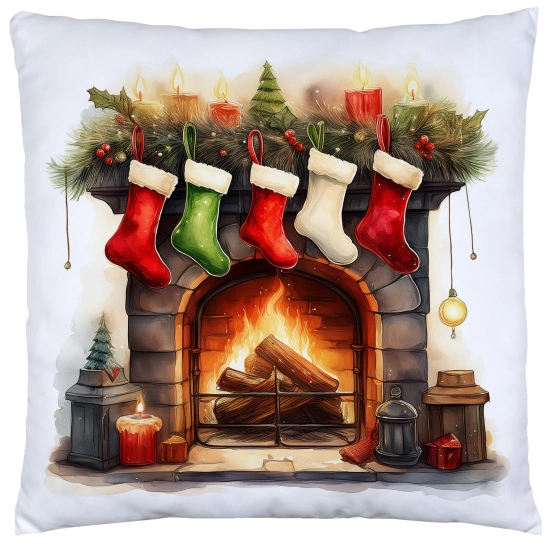 PODUSZKA DEKORACYJNA 40X40 ŚWIĄTECZNA PREZENT ZIMOWA OZDOBNA ŚWIĘTA RENIFER