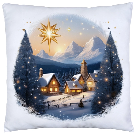 POSZEWKA DEKORACYJNA 40x40 JASIEK OZDOBNA ZIMOWA ŚWIĄTECZNA JELEŃ RENIFER