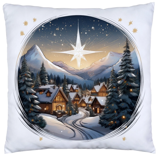 PODUSZKA DEKORACYJNA 40X40 ŚWIĄTECZNA PREZENT ZIMOWA OZDOBNA ŚWIĘTA RENIFER