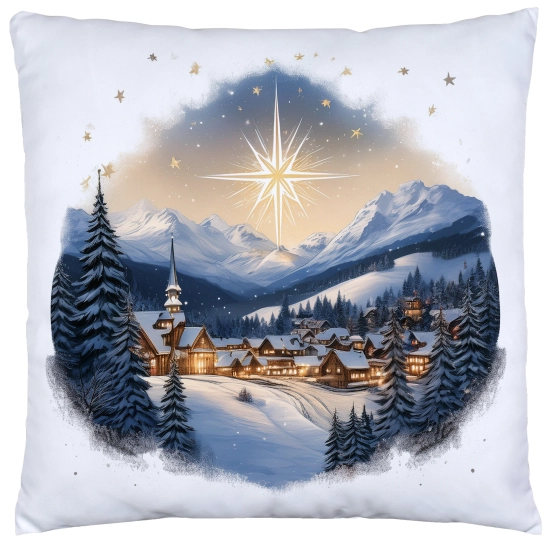 PODUSZKA DEKORACYJNA 40X40 ŚWIĄTECZNA PREZENT ZIMOWA OZDOBNA ŚWIĘTA RENIFER