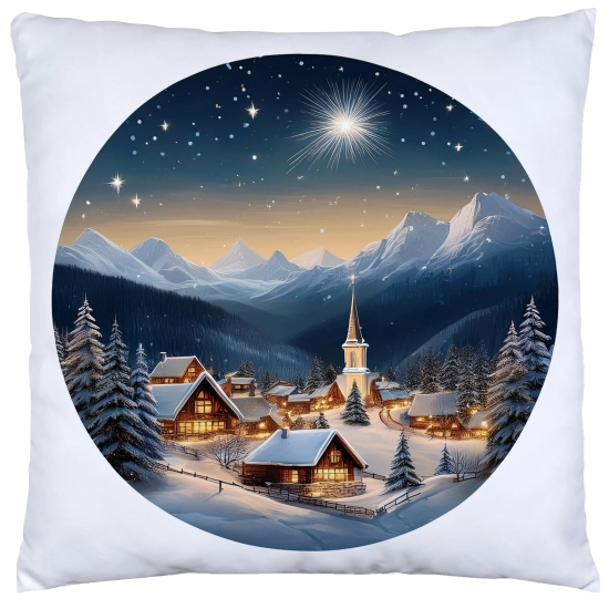 PODUSZKA DEKORACYJNA 40X40 ŚWIĄTECZNA PREZENT ZIMOWA OZDOBNA ŚWIĘTA RENIFER