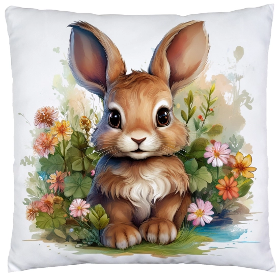 POSZEWKA WELUROWA WIELKANOCNA 40x40 JASIEK  WIOSENNA DEKORACYJNA ZAJĄC