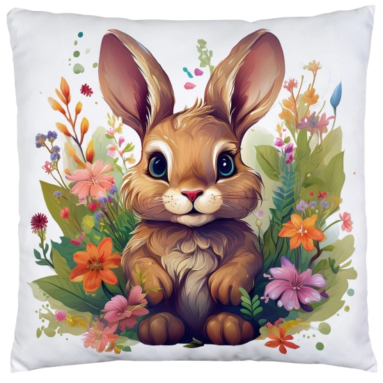 POSZEWKA WELUROWA WIELKANOCNA 40x40 JASIEK  WIOSENNA DEKORACYJNA ZAJĄC