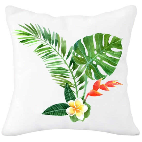 PODUSZKA  40x40 Z NADRUKIEM SUMMER LIŚĆ