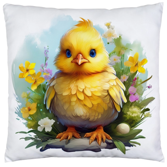 POSZEWKA WELUROWA WIELKANOCNA 40x40 JASIEK  WIOSENNA DEKORACYJNA KURCZAK