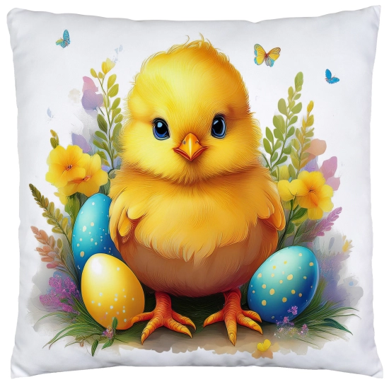 PODUSZKA WIOSENNA WIELKANOCNA 40x40 JASIEK WIELKANOC DEKORACYJNA KURCZAK
