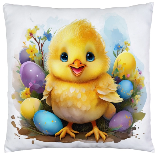 PODUSZKA WIOSENNA WIELKANOCNA 40x40 JASIEK WIELKANOC DEKORACYJNA KURCZAK