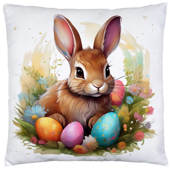 PODUSZKA WIOSENNA WIELKANOCNA 40x40 JASIEK WIELKANOC DEKORACYJNA ZAJĄC