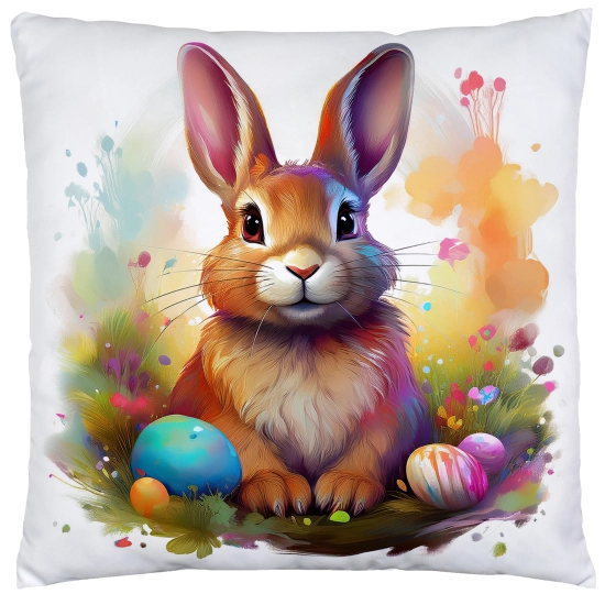 PODUSZKA WIOSENNA WIELKANOCNA 40x40 JASIEK WIELKANOC DEKORACYJNA ZAJĄC