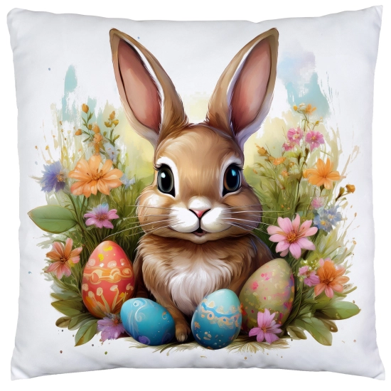 PODUSZKA WIOSENNA WIELKANOCNA 40x40 JASIEK WIELKANOC DEKORACYJNA ZAJĄC