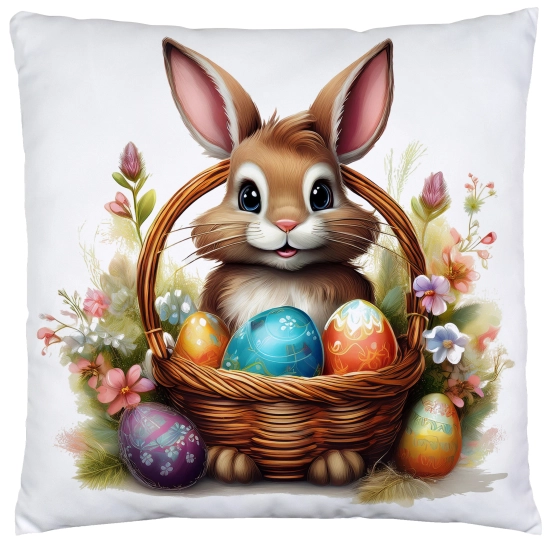 PODUSZKA WIOSENNA WIELKANOCNA 40x40 JASIEK WIELKANOC DEKORACYJNA ZAJĄC