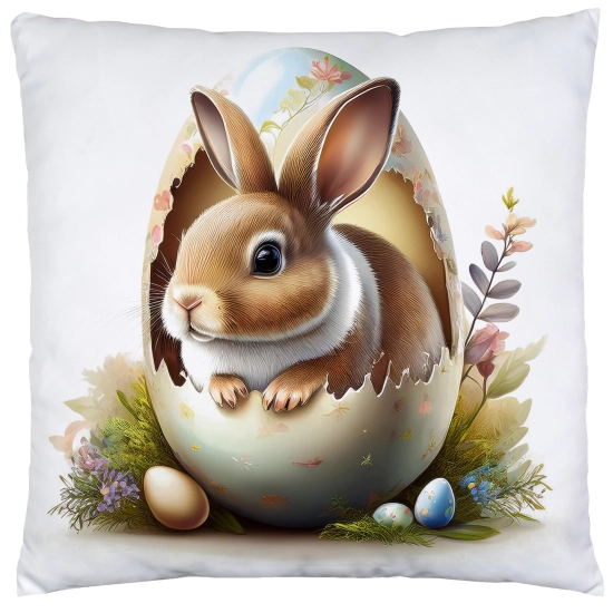 PODUSZKA WIOSENNA WIELKANOCNA 40x40 JASIEK WIELKANOC DEKORACYJNA ZAJĄC