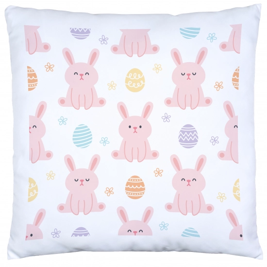 PODUSZKA WIELKANOCNA 40x40 JASIEK WIELKANOC ZAJĄC PISANKI KRÓLIK ŚWIĄTECZNA