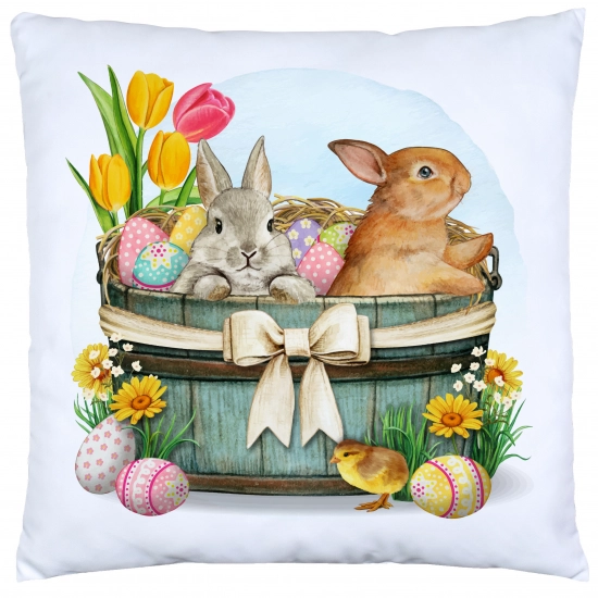 POSZEWKA WIELKANOCNA 40x40 JASIEK WIELKANOC ZAJĄCZEK KRÓLIK DEKORACYJNA