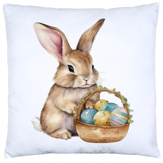 PODUSZKA WIELKANOCNA 40x40 JASIEK WIELKANOC ZAJĄC PISANKI KRÓLIK ŚWIĄTECZNA