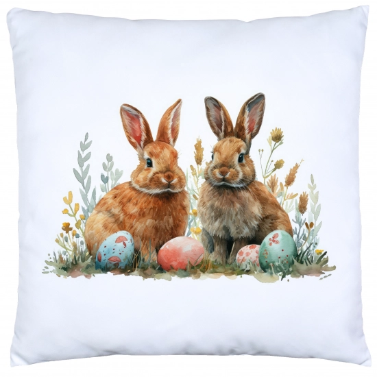 PODUSZKA WIELKANOCNA 40x40 JASIEK WIELKANOC ZAJĄC PISANKI KRÓLIK ŚWIĄTECZNA