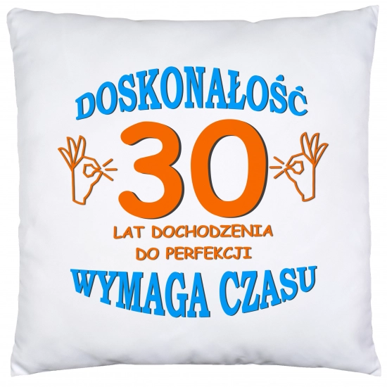 PODUSZKA 40x40 PREZENT URODZINY 30 TRZYDZIESTKĘ