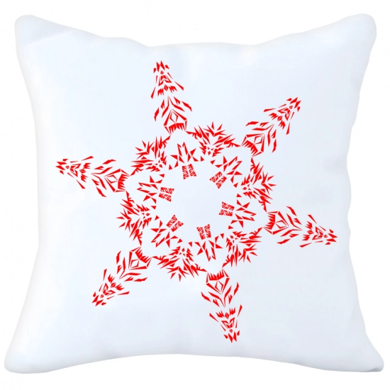 POSZEWKA DEKORACYJNA 40x40 ŚWIĄTECZNA ŚNIEŻYNKA