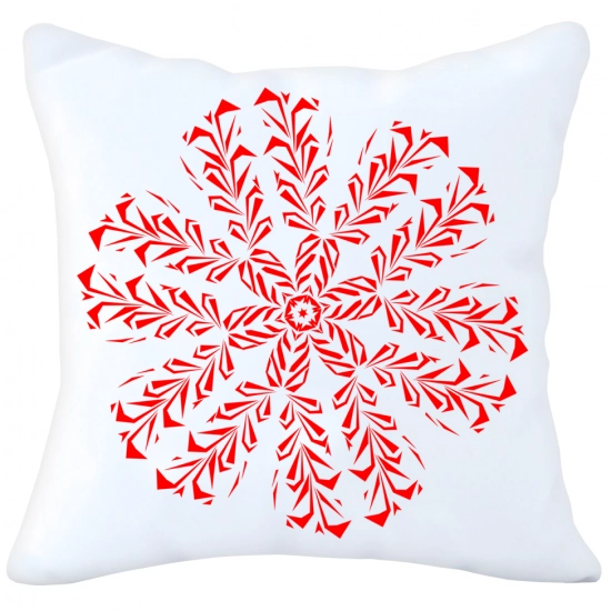 POSZEWKA DEKORACYJNA 40x40 ŚWIĄTECZNA ŚNIEŻYNKA