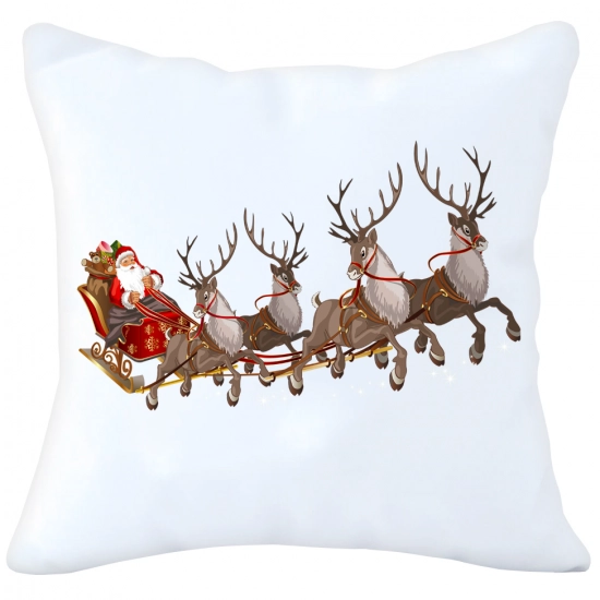 POSZEWKA DEKORACYJNA 40x40 ŚWIĄTECZNA RENIFER