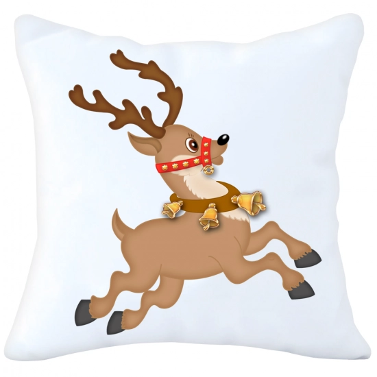 POSZEWKA DEKORACYJNA 40x40 ŚWIĄTECZNA RENIFER