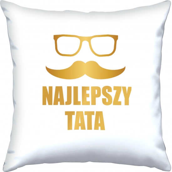 PODUSZKA 40x40cm DLA TATY Z NADRUKIEM JASIEK NA PREZENT DZIEŃ OJCA TATA