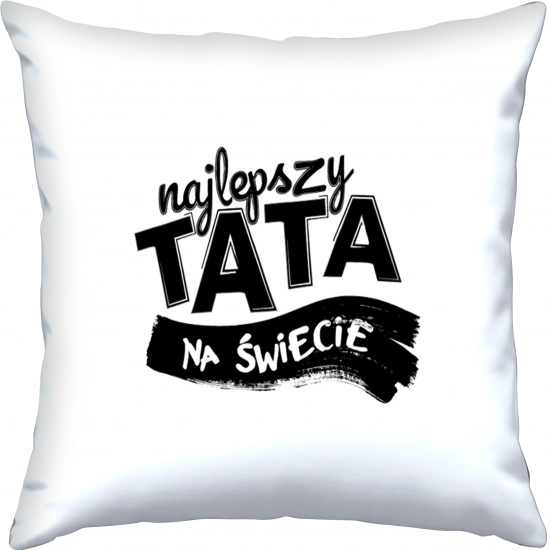 PODUSZKA 40x40cm DLA TATY Z NADRUKIEM JASIEK NA PREZENT DZIEŃ OJCA TATA