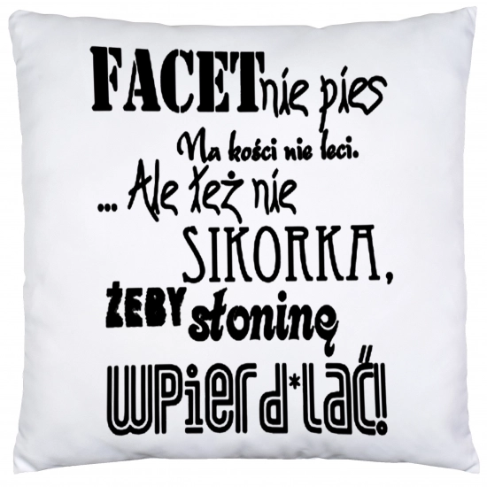 PODUSZKA 40x40 DZIEŃ CHŁOPAKA FACETA PREZENT DRUK
