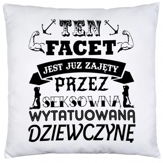 PODUSZKA 40x40 DZIEŃ CHŁOPAKA FACETA PREZENT DRUK