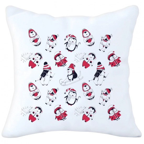 PODUSZKA DEKORACYJNA 40X40 ŚWIĄTECZNA NA PREZENT