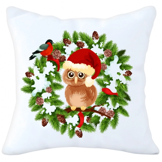 PODUSZKA DEKORACYJNA 40X40 ŚWIĄTECZNA NA PREZENT