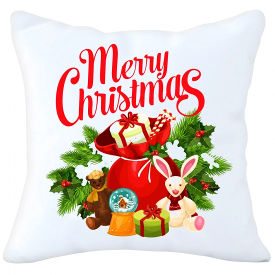 PODUSZKA DEKORACYJNA 40X40 ŚWIĄTECZNA NA PREZENT
