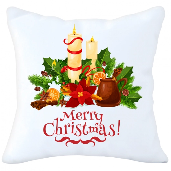 PODUSZKA DEKORACYJNA 40X40 ŚWIĄTECZNA NA PREZENT