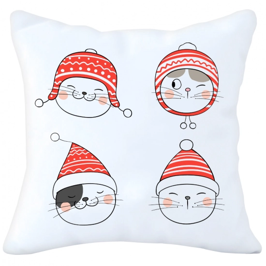 PODUSZKA DEKORACYJNA 40X40 ŚWIĄTECZNA NA PREZENT