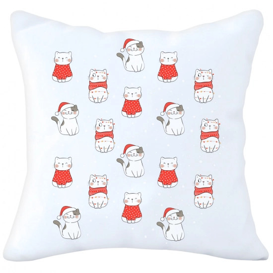 PODUSZKA DEKORACYJNA 40X40 ŚWIĄTECZNA NA PREZENT