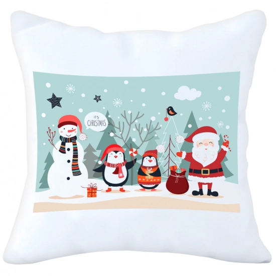 PODUSZKA DEKORACYJNA 40X40 ŚWIĄTECZNA NA PREZENT