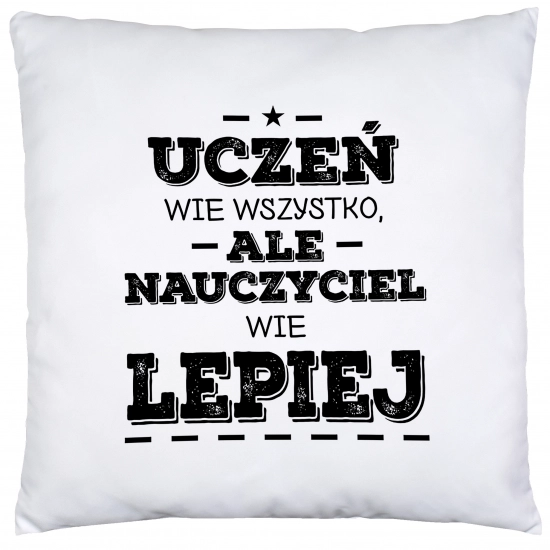 PODUSZKA 40x40 DZIEŃ NAUCZYCIEL WYCHOWAWCA PREZENT