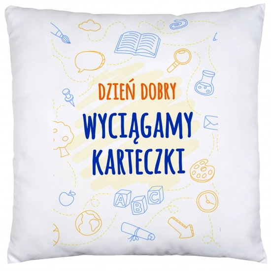 PODUSZKA 40x40 DZIEŃ NAUCZYCIEL WYCHOWAWCA PREZENT