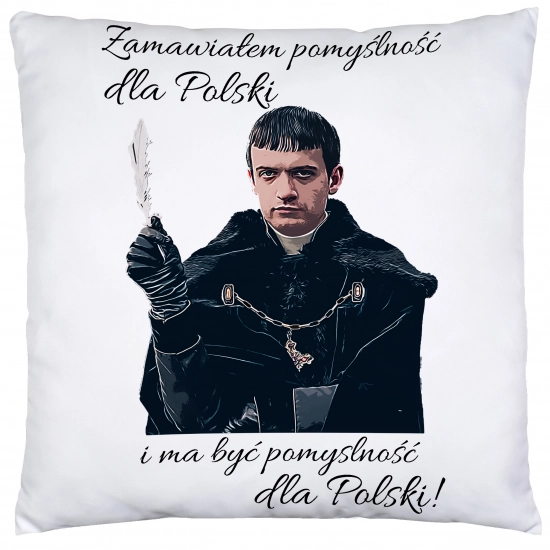 PODUSZKA PREZENT 1670 KSIĄDZ JAKUB - ZAMAWIAŁEM POMYŚLNOŚĆ DLA POLSKI