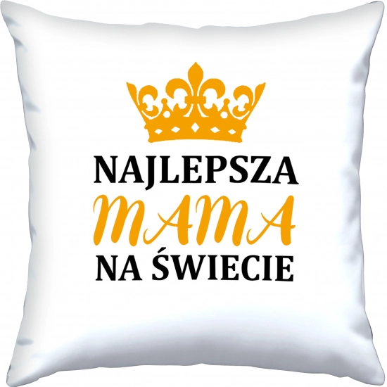 PODUSZKA 40x40cm DLA MAMY Z NADRUKIEM JASIEK NA PREZENT DZIEŃ MATKI MAMA