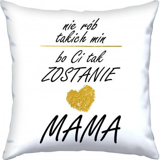 PODUSZKA 40x40cm DLA MAMY Z NADRUKIEM JASIEK NA PREZENT DZIEŃ MATKI MAMA