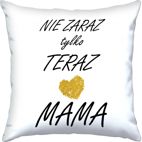 PODUSZKA 40x40cm DLA MAMY Z NADRUKIEM JASIEK NA PREZENT DZIEŃ MATKI MAMA